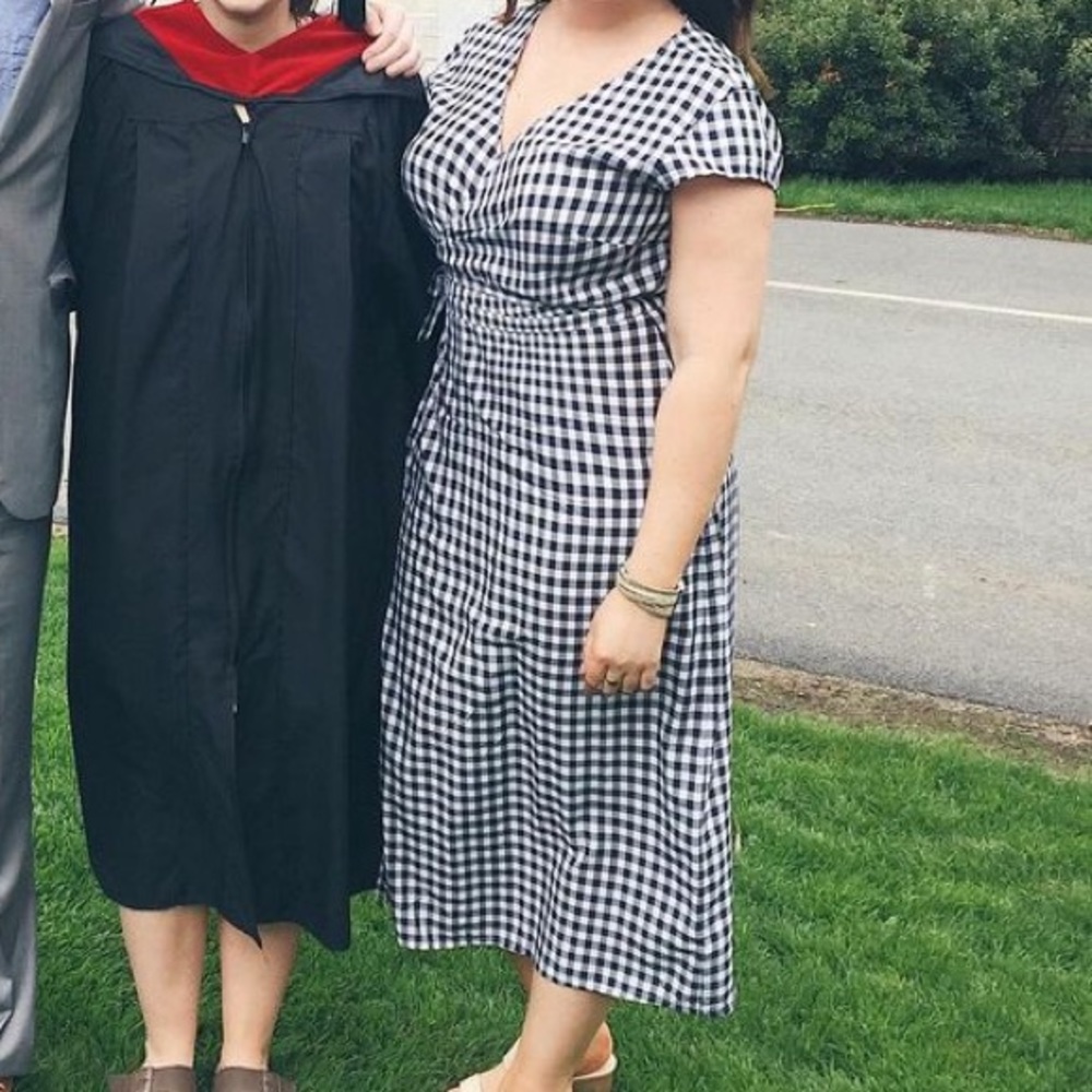 🚨 MAJOR SALE 🚨 Gingham J. Crew maxi wrap dress